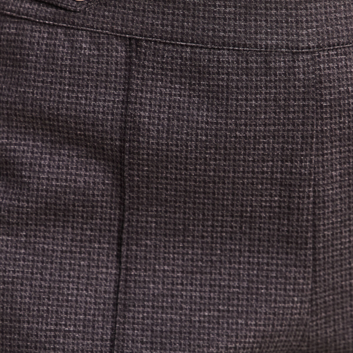 Pantalon vichy taille standard gris anthracite femme