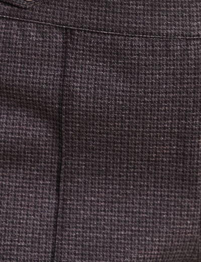 Pantalon vichy taille standard gris anthracite femme