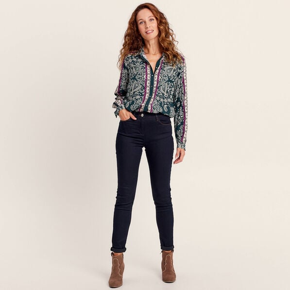 chemise manches longues vert femme Chemise manches longues vert femme