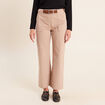 Pantalon cargo taille haute sable femme