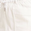 Jupe droite réversible blanc femme
