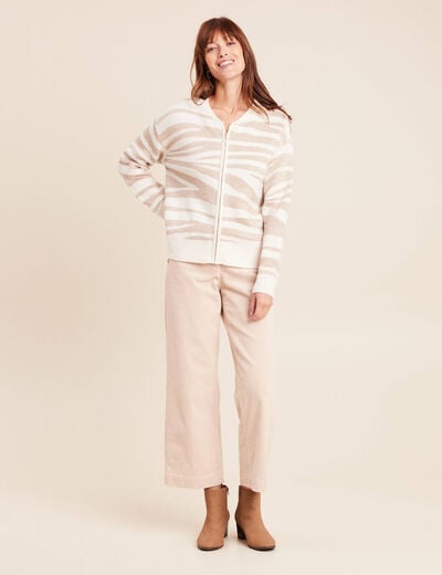 Veste bomber blanc femme