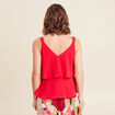 Débardeur ample sans manches rouge femme