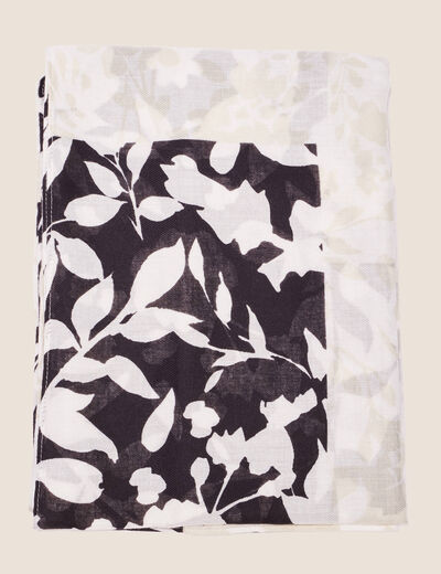 Foulard noir femme