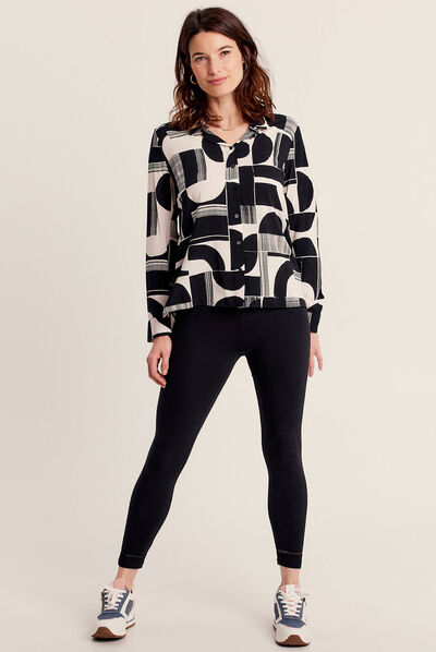 Legging taille haute noir femme