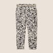 Pantalon coupe chino en lin blanc femme