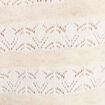 Pull manches longues ajouré beige femme