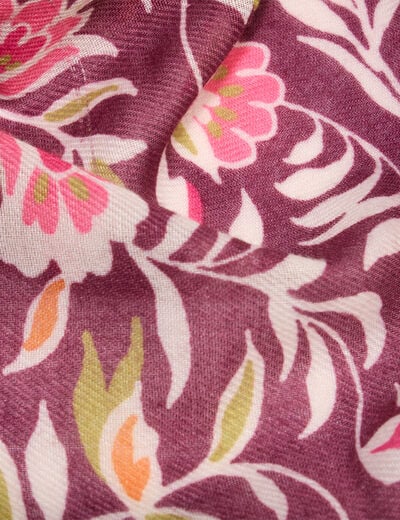 Foulard rose femme