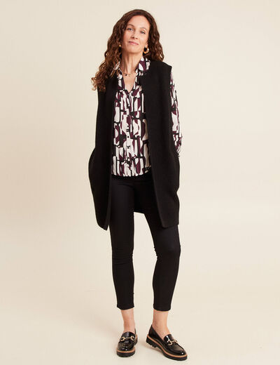 Gilet noir femme