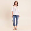 Jean coupe mom 7/8&egrave;me denim stone femme