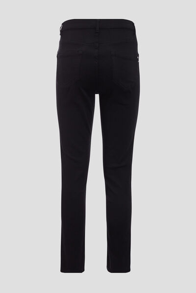Pantalon ajusté réversible rouge femme