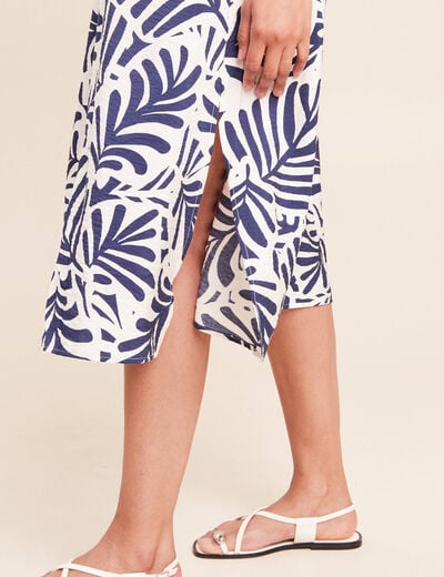 Robe &eacute;vas&eacute;e sans manches blanc femme
