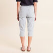 Pantacourt coupe mom bleu femme