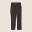 Pantalon flou taille bascul&eacute;e vert kaki femme
