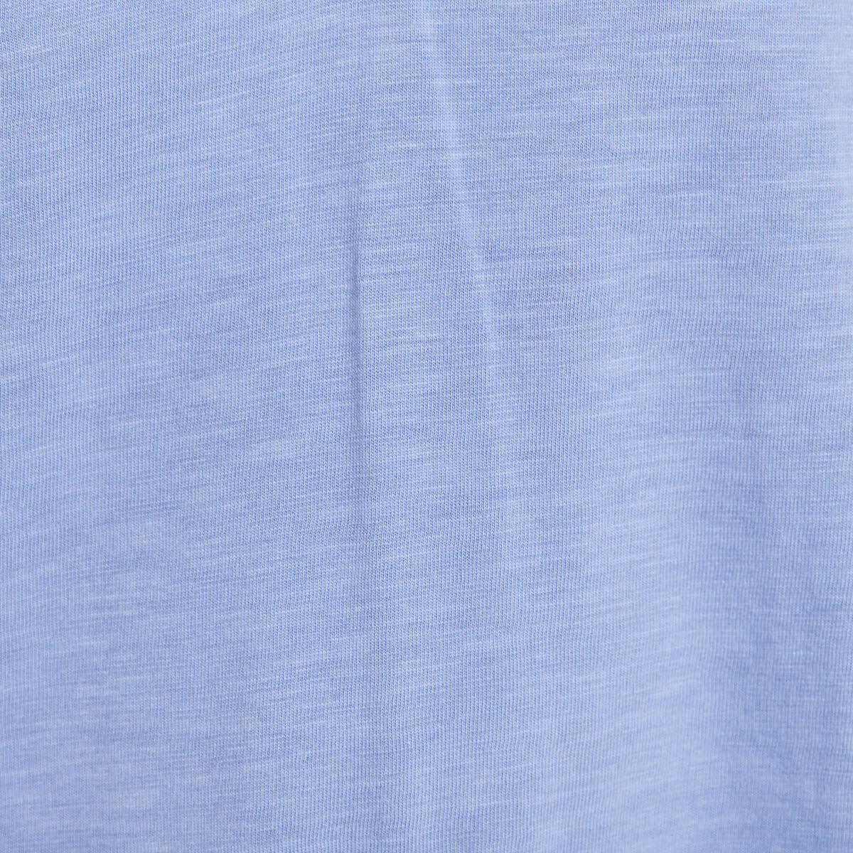 Blouse col tunisien manches courtes bleu ciel femme