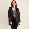 Parka r&eacute;versible &agrave; capuche noir femme