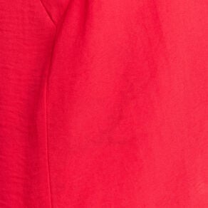 blouse manches courtes volants rouge femme Blouse manches courtes volants rouge femme