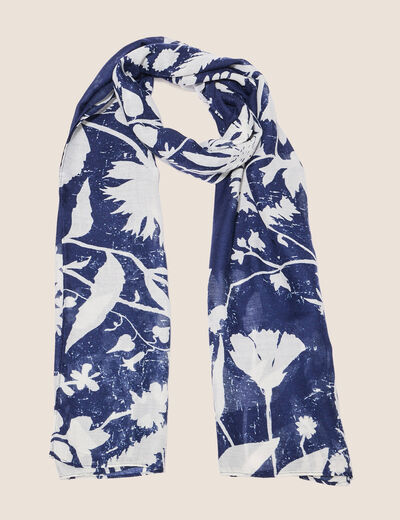 Foulard bleu foncé femme