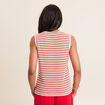 Débardeur crochet rouge femme