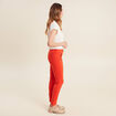 Pantalon ajusté 7/8ème orange foncé femme
