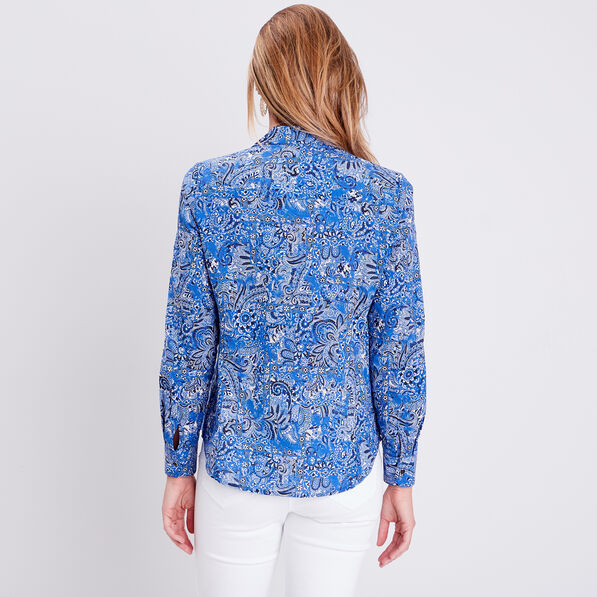 chemise manches longues bleu femme Chemise manches longues bleu femme