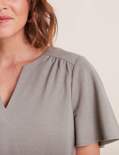 T-shirt manches courtes vert clair femme
