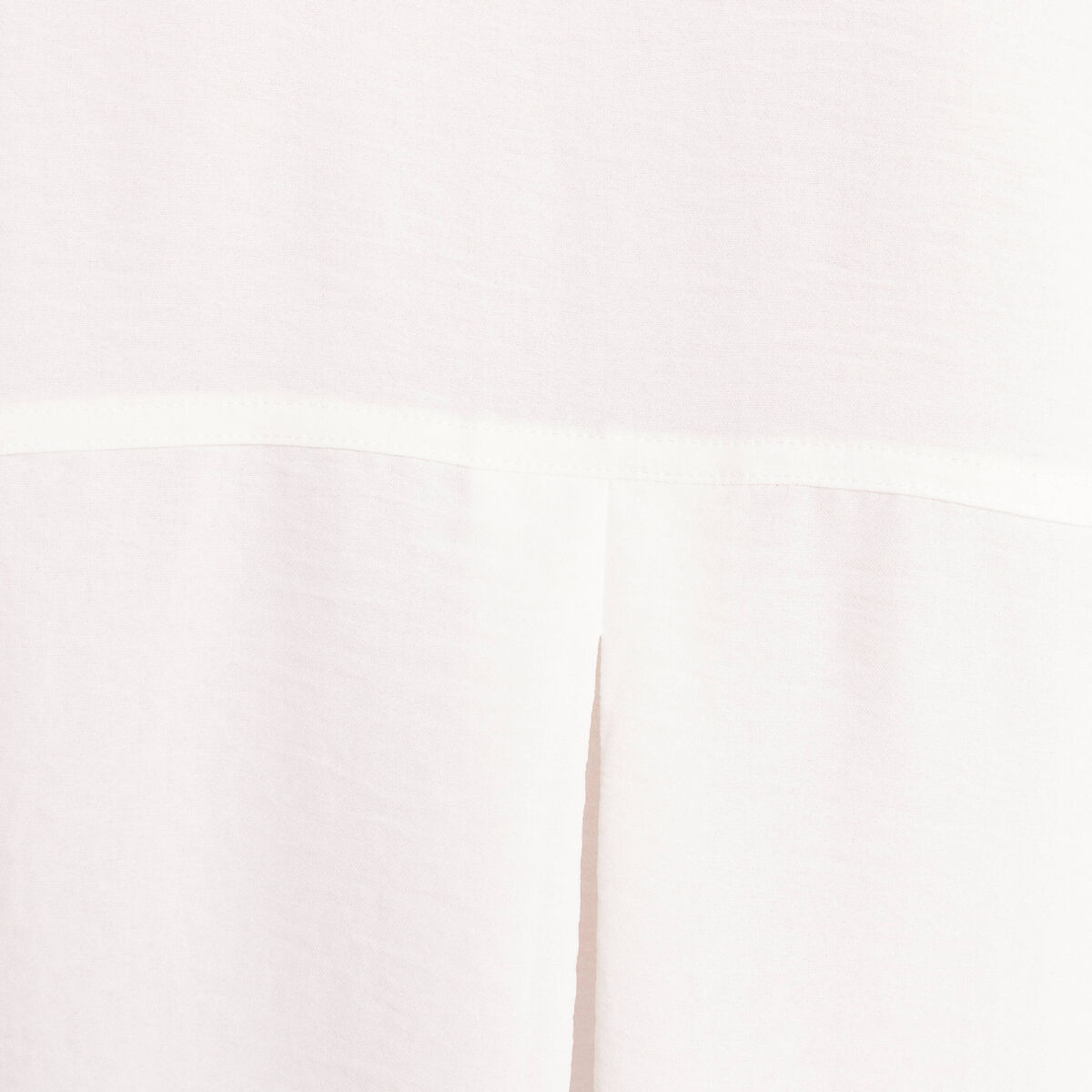 Chemise col chemise manches 3/4 ecru femme