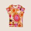 T-shirt manches courtes multicolore femme