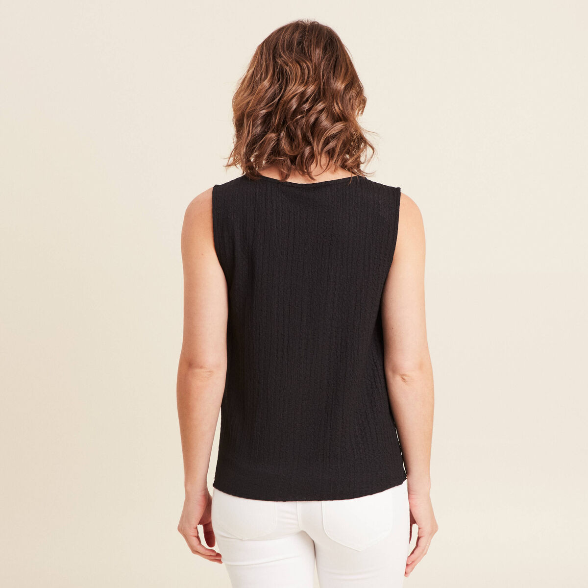 Débardeur sans manches noir femme