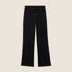 Pantalon droit taille haute noir femme