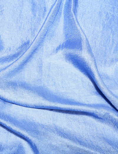 Foulard effet satin bleu ciel femme