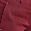 Pantalon large 7/8&egrave;me ceintur&eacute; prune femme