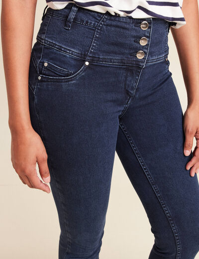 Jean magique Le Gainant coupe ajust&eacute;e denim brut femme