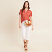 T-shirt manches courtes vieux rose femme