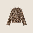 Veste droite boutonnée creme femme