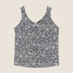 Blouse bretelles fines bleu femme