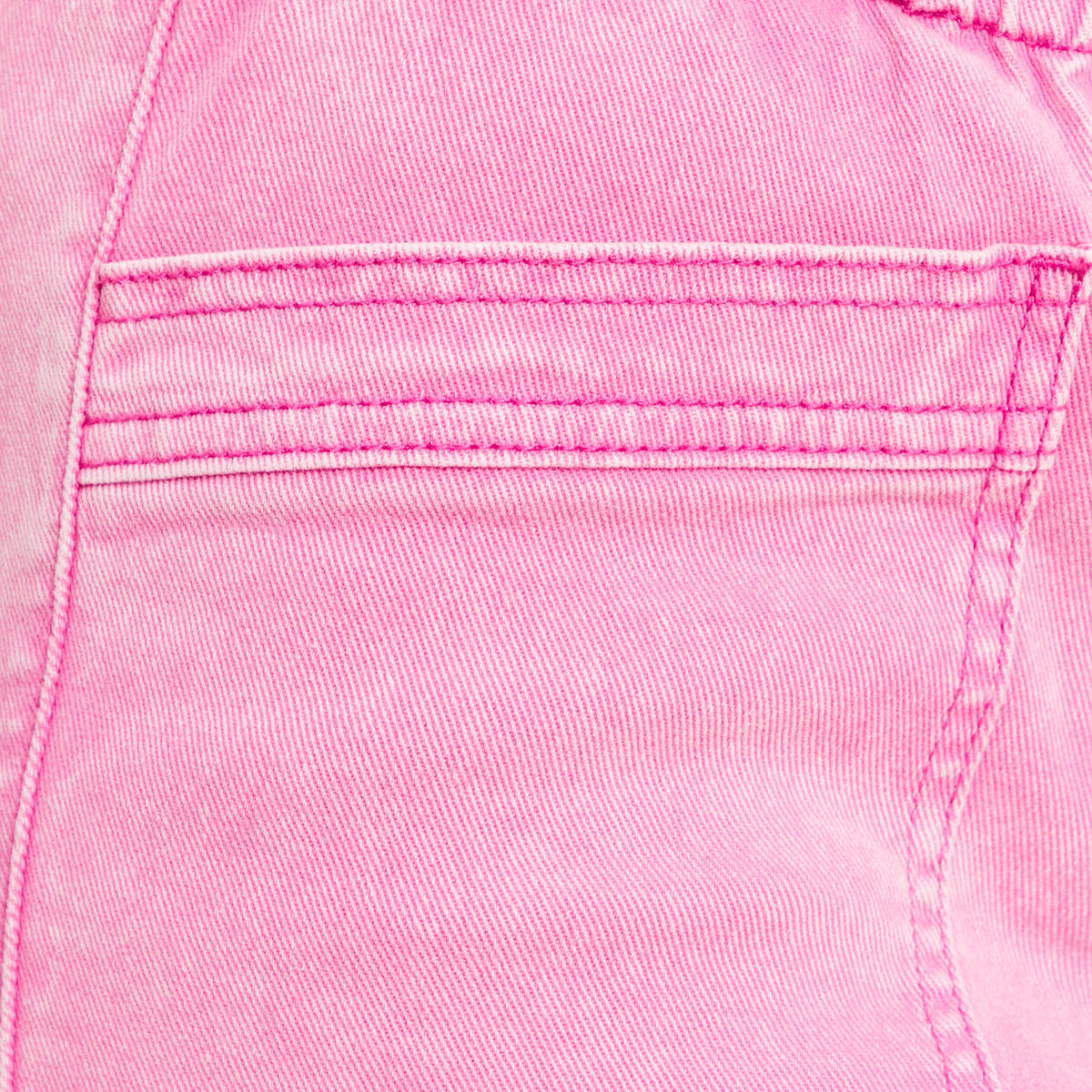 Jean coupe mom 7/8&egrave;me rose fushia femme