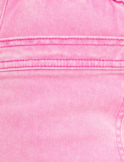 Jean coupe mom 7/8&egrave;me rose fushia femme