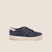 Baskets à lacets bleu marine femme