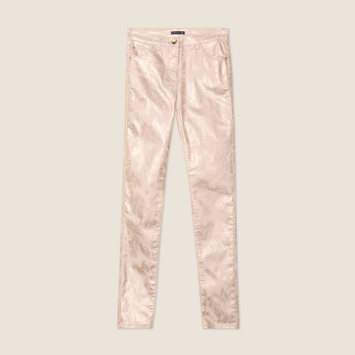 Pantalon ajust&eacute; blanc femme