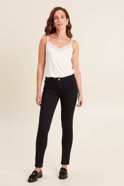 Pantalon chaud magique noir femme