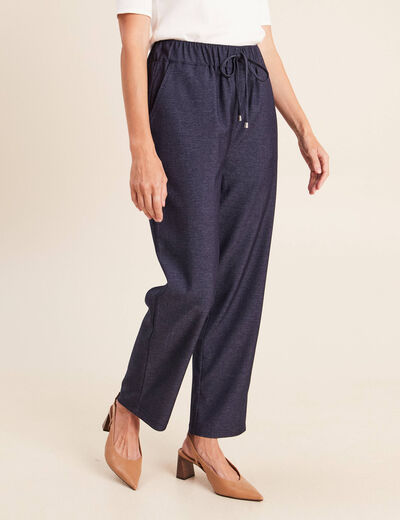 Jean boyfriend 7/8&egrave;me fluide denim brut femme