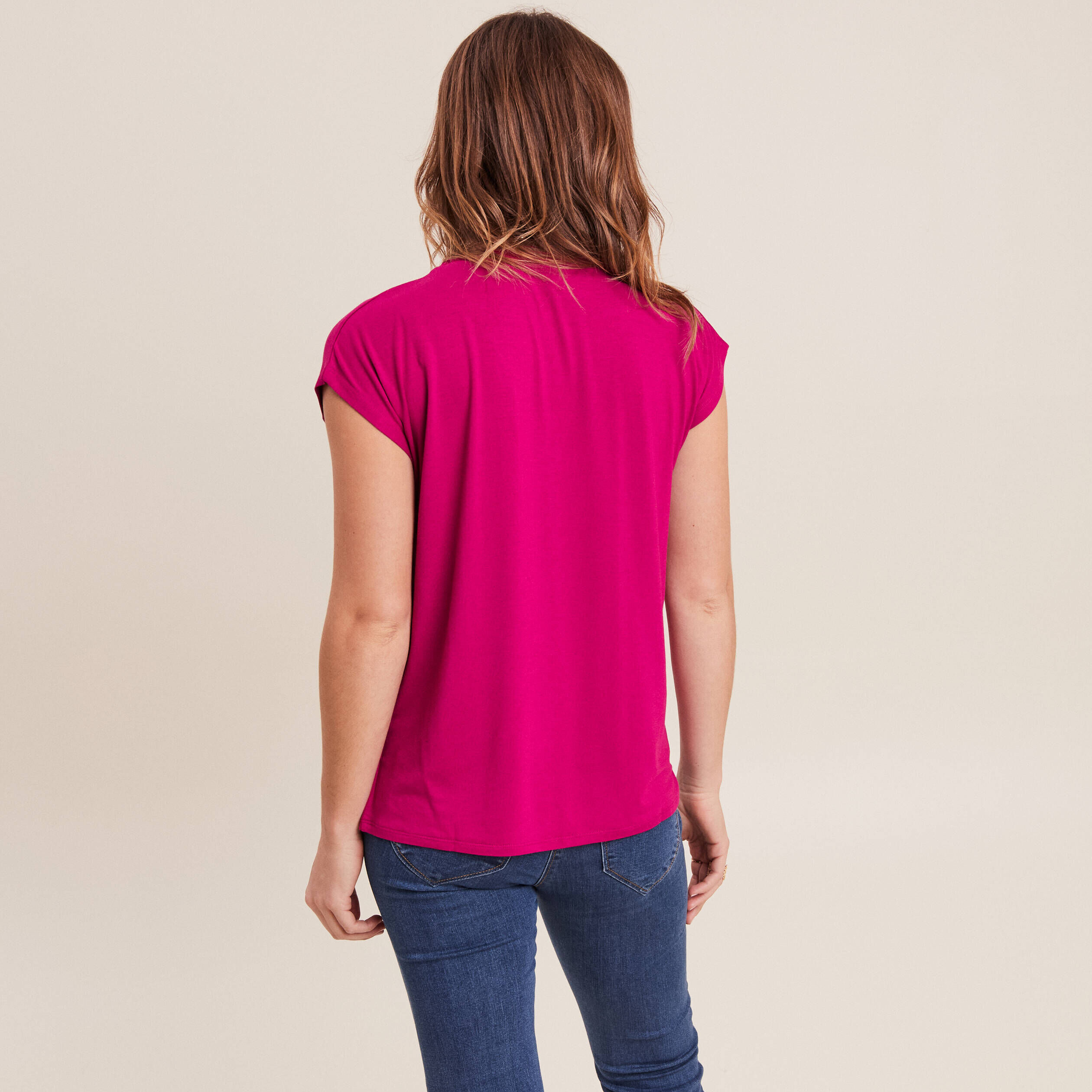 T shirts femme Rose Br al