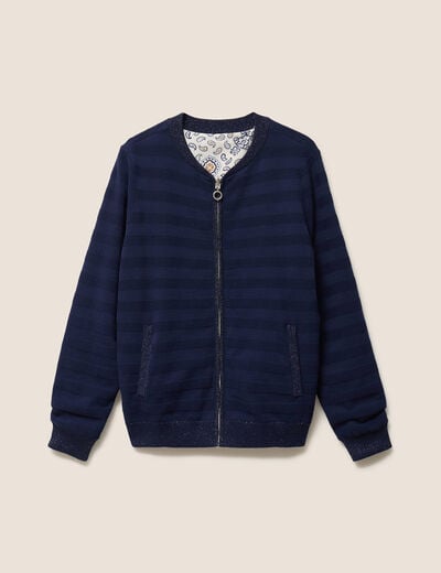 Gilet r&eacute;versible esprit bomber blanc femme