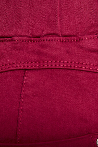 Tregging taille standard rouge foncé femme