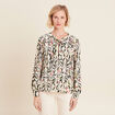 T-shirt manches longues blanc femme