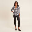 Chemise manches longues noir femme