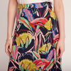 Jupe longue évasée multicolore femme
