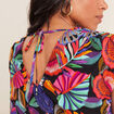 Blouse sans manches multicolore femme