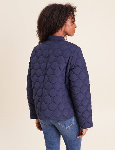 Doudoune l&eacute;g&egrave;re matelass&eacute;e bleu marine femme